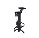 Dallas Smoked and Black 3-Bottle Wine Rack Bar Unit from Coaster - Luna Furniture