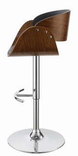 Dana Black and Chrome Adjustable Bar Stool from Coaster - Luna Furniture