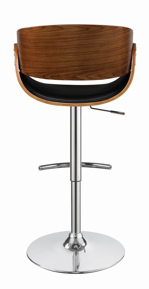 Dana Adjustable Bar Stool Black and Chrome - 104965 - Luna Furniture