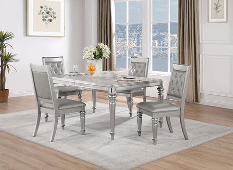 Danette Metallic Five-Piece Dining Set - 106471-S5 - Luna Furniture
