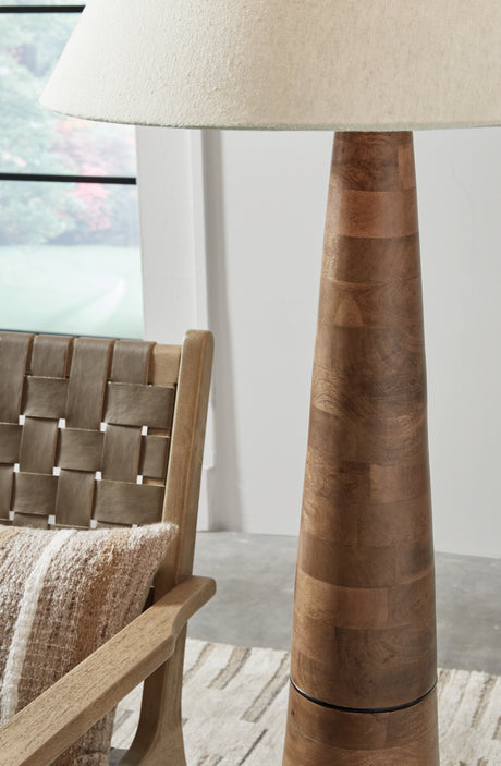 Danset Brown Floor Lamp from Ashley - Luna Furniture