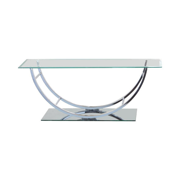 Danville U-shaped Coffee Table Chrome - 704988 - Luna Furniture