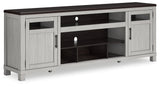 Darborn Gray/Brown 88" TV Stand from Ashley - Luna Furniture