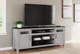 Darborn Gray/Brown 88" TV Stand from Ashley - Luna Furniture