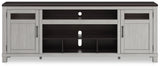 Darborn Gray/Brown 88" TV Stand from Ashley - Luna Furniture