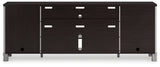 Darborn Gray/Brown 88" TV Stand from Ashley - Luna Furniture