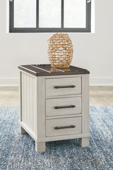 Darborn Gray/Brown Chairside End Table from Ashley - Luna Furniture