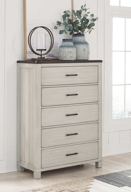 Darborn Gray/Brown Chest of Drawers - B796-46 - Luna Furniture
