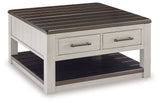 Darborn Gray/Brown Lift Top Coffee Table from Ashley - Luna Furniture