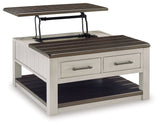 Darborn Gray/Brown Lift Top Coffee Table from Ashley - Luna Furniture