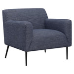 Darlene Upholstered Tight Back Accent Chair Navy Blue - 905641 - Luna Furniture