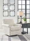Davinca Charcoal Swivel Glider Accent Chair - 3520442 - Luna Furniture