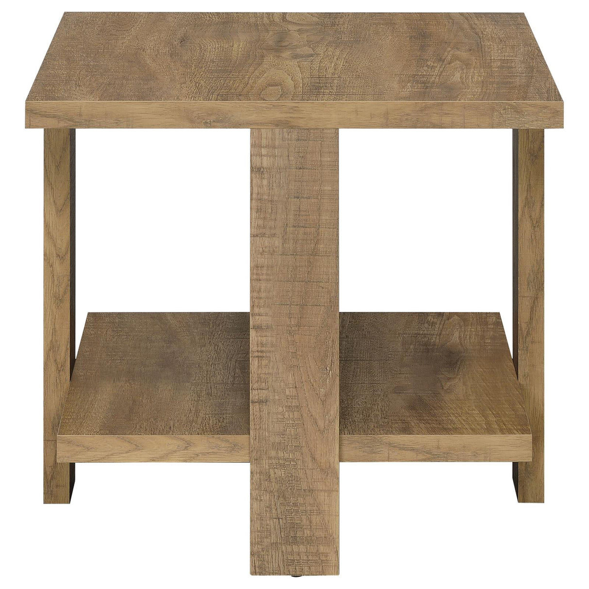 Dawn Mango Square Engineered Wood End Table With Shelf from Coaster - Luna Furniture