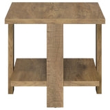Dawn Mango Square Engineered Wood End Table With Shelf from Coaster - Luna Furniture