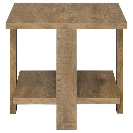 Dawn Mango Square Engineered Wood End Table With Shelf from Coaster - Luna Furniture