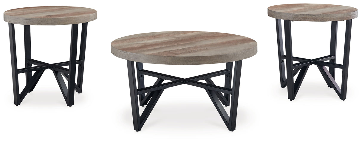 Deanlee Grayish Brown/Black Table from Ashley - Luna Furniture