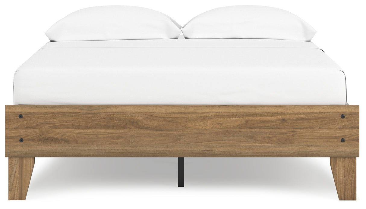 Deanlow Honey Full Platform Bed - EB1866-112 - Luna Furniture