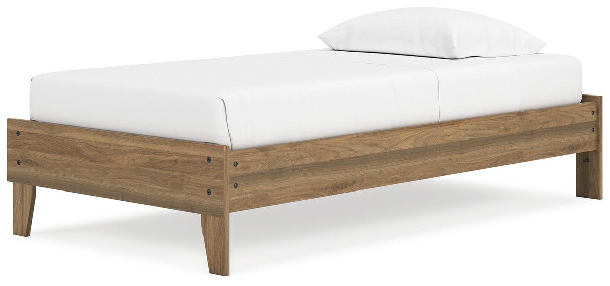 Deanlow Honey Twin Platform Bed - EB1866-111 - Luna Furniture