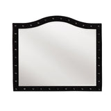 Deanna Black Button Tufted Mirror (Mirror Only) from Coaster - Luna Furniture