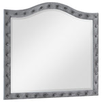 Deanna Button Tufted Mirror Grey - 205104 - Luna Furniture