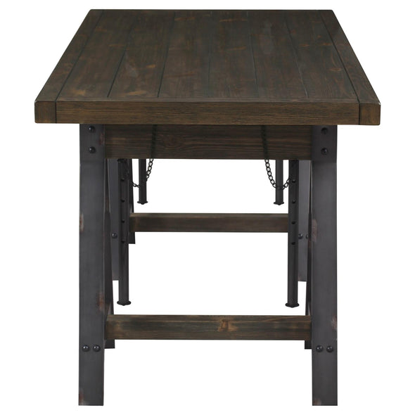 Delmar Adjustable Writing Desk Burnished Cognac - 881171 - Luna Furniture