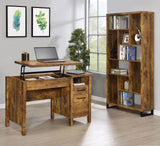 Delwin 10-shelf Bookcase Antique Nutmeg - 801236 - Luna Furniture