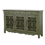 Deserie 3-door Accent Cabinet Antique Green - 950357 - Luna Furniture
