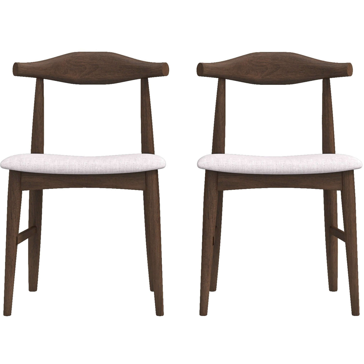 Destiny Dining Chairs (Set of 2) Grey Linen from Midinmod - Luna Furniture