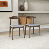 Destiny Dining Chairs (Set of 2) Grey Linen from Midinmod - Luna Furniture