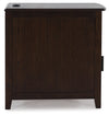 DEVONSTED Dark Brown Chairside End Table - T310-217 - Luna Furniture