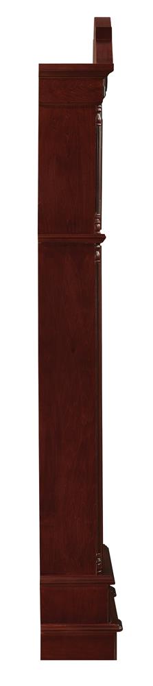 Diggory Grandfather Clock Brown Red and Clear - 900749 - Luna Furniture