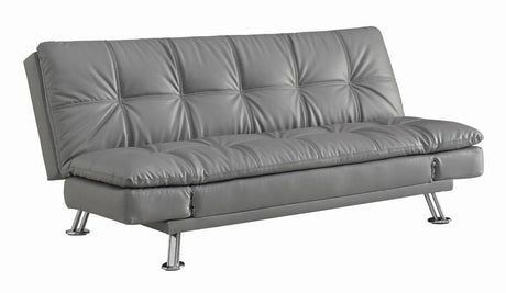 Dilleston Tufted Back Upholstered Sofa Bed Grey - 500096 - Luna Furniture
