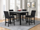 Dior Black 5-Piece Counter Height Set from Happy Homes - Luna Furniture