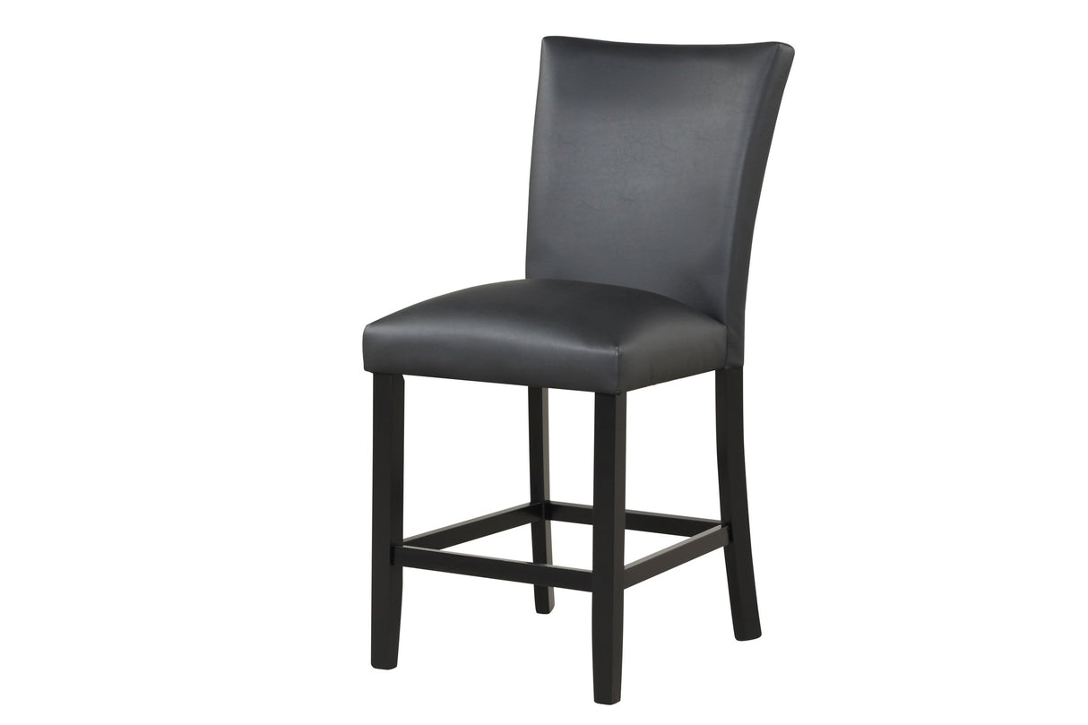 Dior PU - Black Pub Table + 4 Chair Set - Dior PU - Luna Furniture