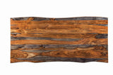 Ditman Gray Sheesham and Black Live Edge Dining Table from Coaster - Luna Furniture
