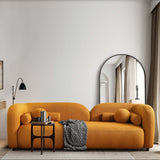 Donna Dark Yellow Boucle Sofa from Ashcroft Furniture - Luna Furniture