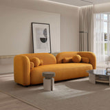 Donna Dark Yellow Boucle Sofa from Ashcroft Furniture - Luna Furniture