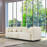 Donna Japandi Style Boucle Sofa Ivory from Ashcroft Furniture - Luna Furniture