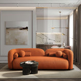 Donna Orange Boucle Sofa from Ashcroft Furniture - Luna Furniture