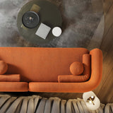 Donna Orange Boucle Sofa from Ashcroft Furniture - Luna Furniture