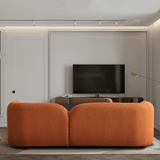 Donna Orange Boucle Sofa from Ashcroft Furniture - Luna Furniture