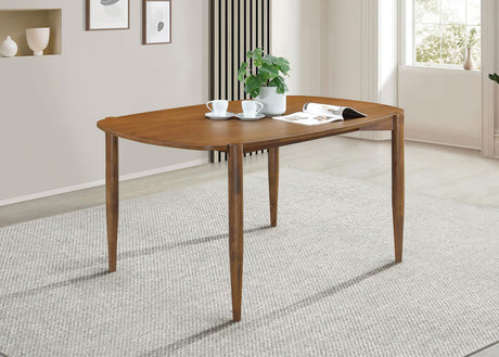Dortch Walnut Oval Solid Wood Dining Table from Coaster - Luna Furniture