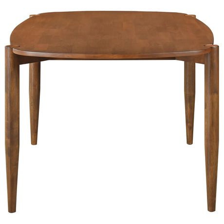 Dortch Walnut Oval Solid Wood Dining Table from Coaster - Luna Furniture