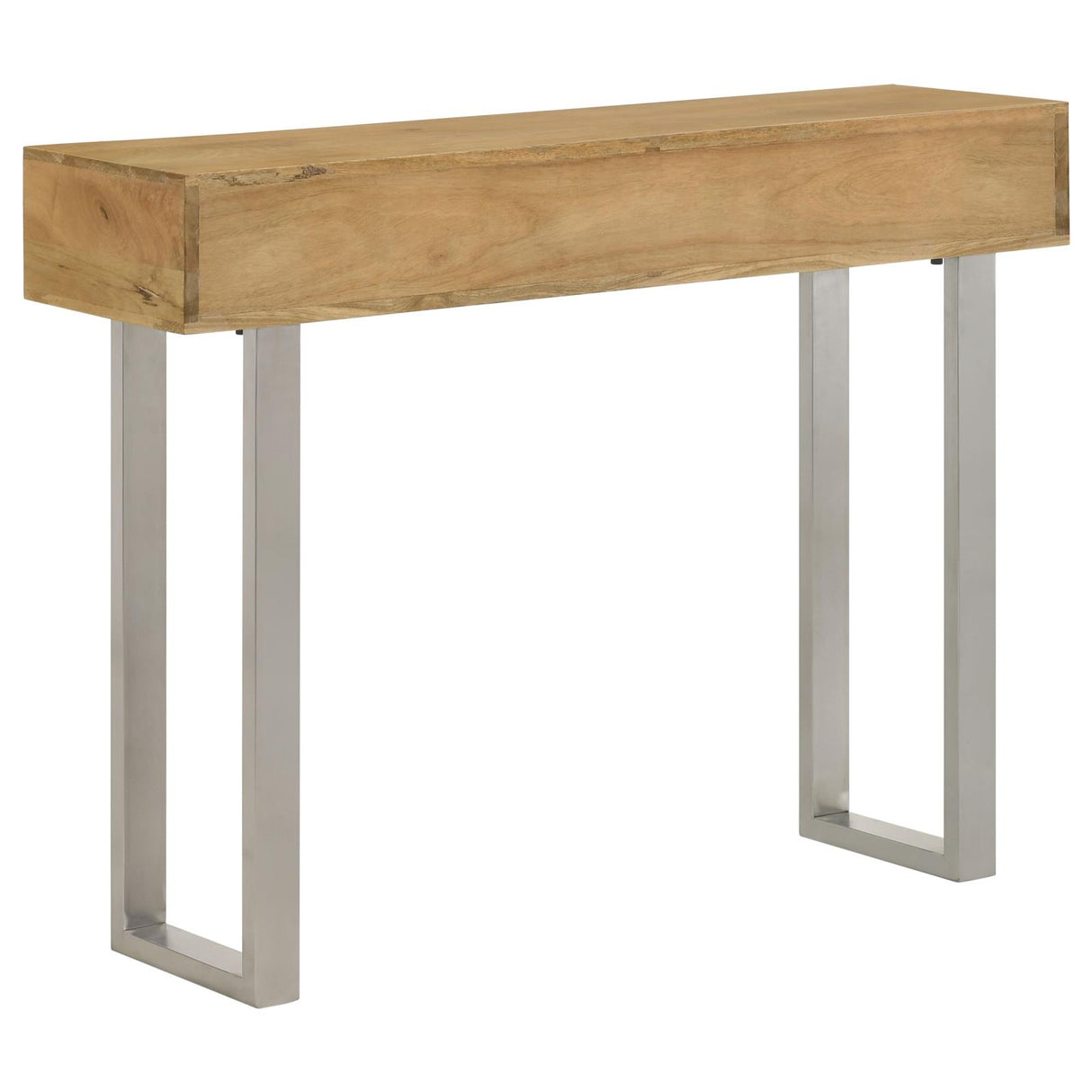 Draco Natural Console Table with Hand Carved Drawers from Coaster - Luna Furniture