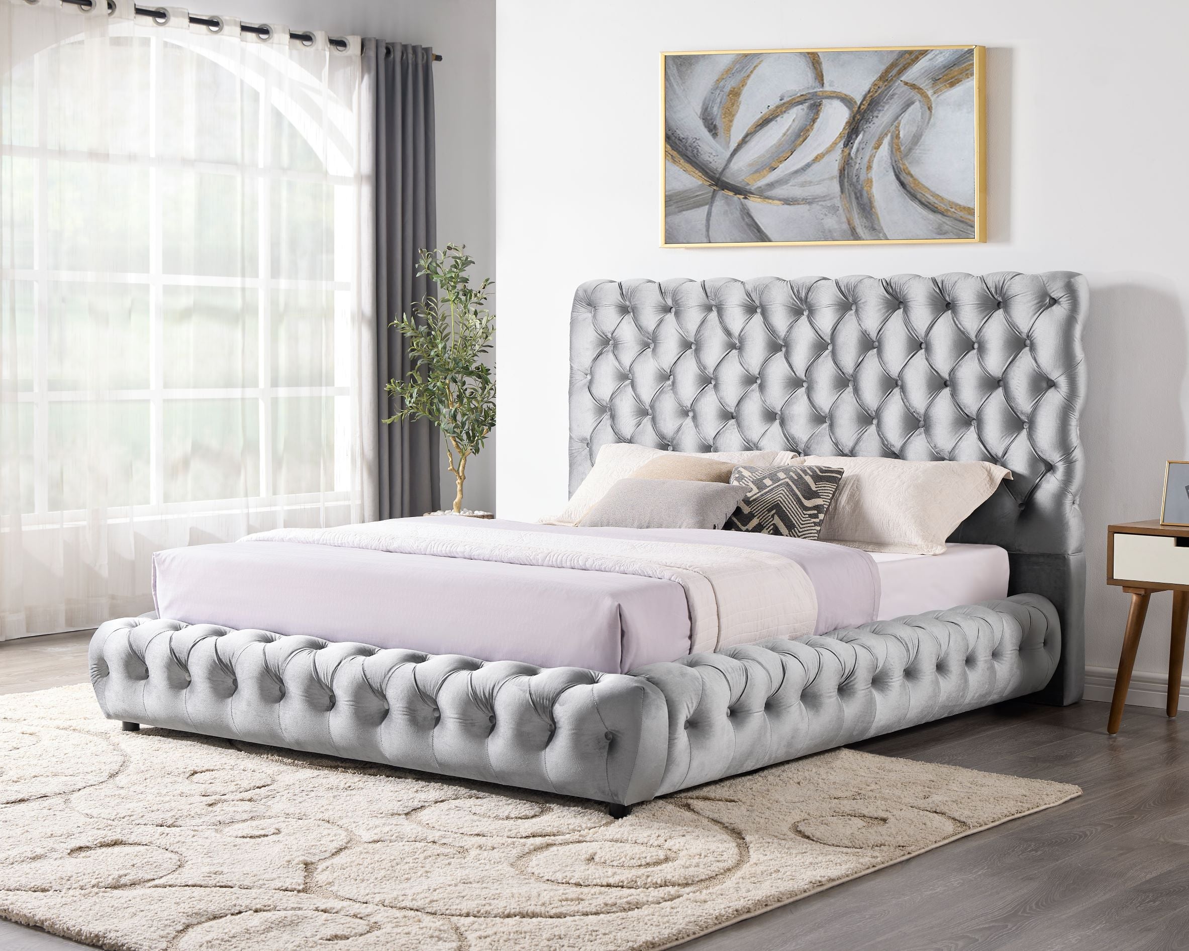 Dream Gray Queen Platform Bed from Happy Homes - Luna Furniture