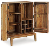 Dressonni Brown Bar Cabinet from Ashley - Luna Furniture