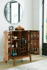Dressonni Brown Bar Cabinet from Ashley - Luna Furniture