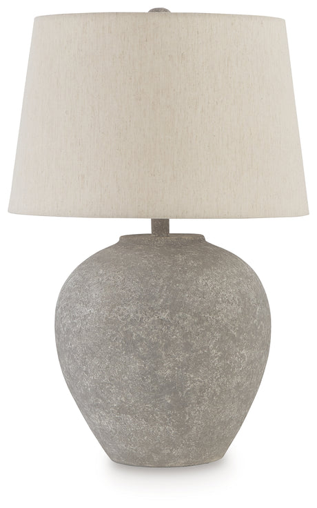 Dreward Distressed Gray Table Lamp from Ashley - Luna Furniture
