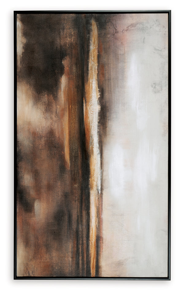 Drewland Black/Brown/Orange Wall Art - A8000375 - Luna Furniture
