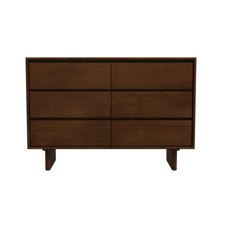 Dubrovnik Mid Century Modern Walnut Dresser With 6 Drawers from Midinmod - Luna Furniture